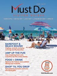 Must Do Sarasota Visitor Guide Summer/Fall 2019