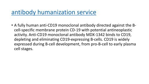 antibody humanization service