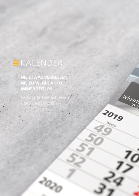 Geiger Notes Kalender mit Werbedruck