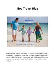 Goa Travel Blog