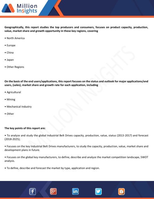 Industrial Belt Drives Market Size, Share and Capacity by 2025