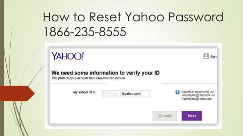 How to Reset Yahoo Password