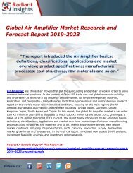 Global Air Amplifier Market Research and Forecast Report 2019-2023 