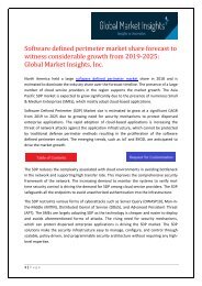 Software defined perimeter market forecast to witness phenomenal growth opportunities by 2025