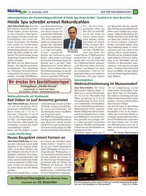 Hänicher Bote | November-Ausgabe 2018