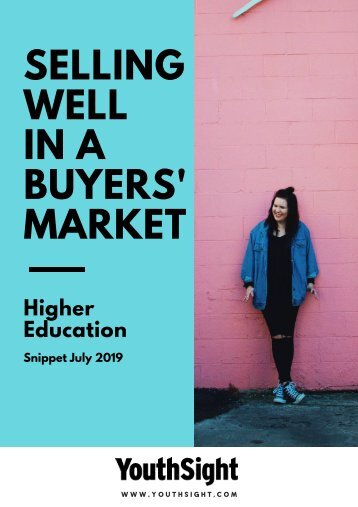 HE Snippet Report - Selling Well in a Buyers' Market