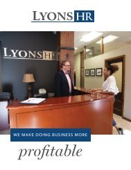 Lyons HR brochure