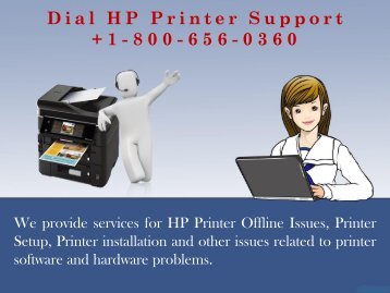 Find the Expert solution for HP printer issues at +1-844-919-1777