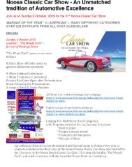 Noosa Classic Car Show  Invitation