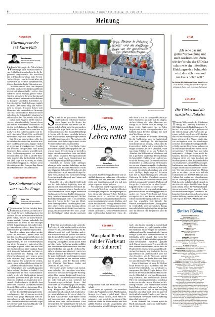 Berliner Zeitung 15.07.2019