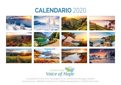 Voice of Hope Kalender 2020_italienisch