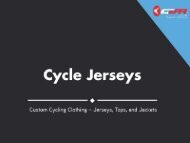 Buy completely customizable Cycle Jerseys from Gear Club Ltd