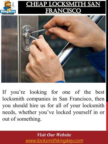 Cheap Locksmith San Francisco