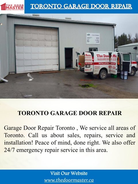 Toronto Garage Door Repair