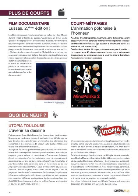 Le Plus Boxoffice n°23 – 14 septembre 2015