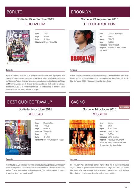 Le Plus Boxoffice n°23 – 14 septembre 2015
