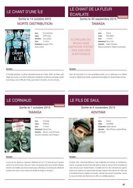 Le Plus Boxoffice n°23 – 14 septembre 2015