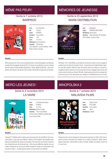 Le Plus Boxoffice n°23 – 14 septembre 2015