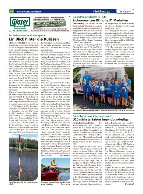 Hänicher Bote | Juli-Ausgabe 2019