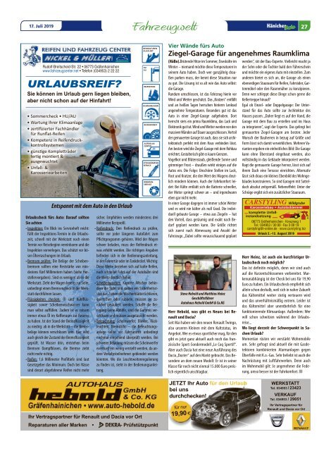Hänicher Bote | Juli-Ausgabe 2019