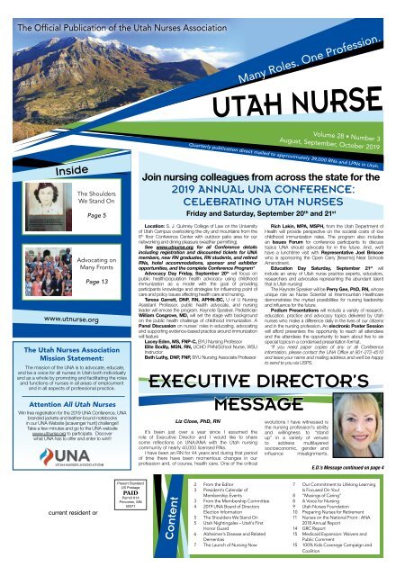 Utah Nurse - August 2019