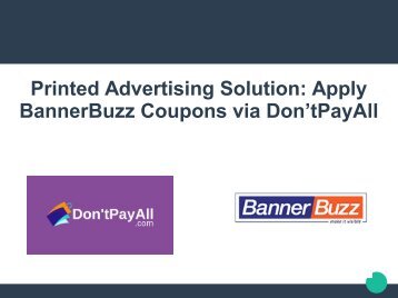 Inexpensive Advertising Solutions with BannerBuzz coupon