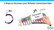 5 Ways to increase your Website Conversion rate