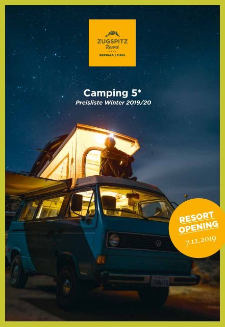 Camping Preisliste