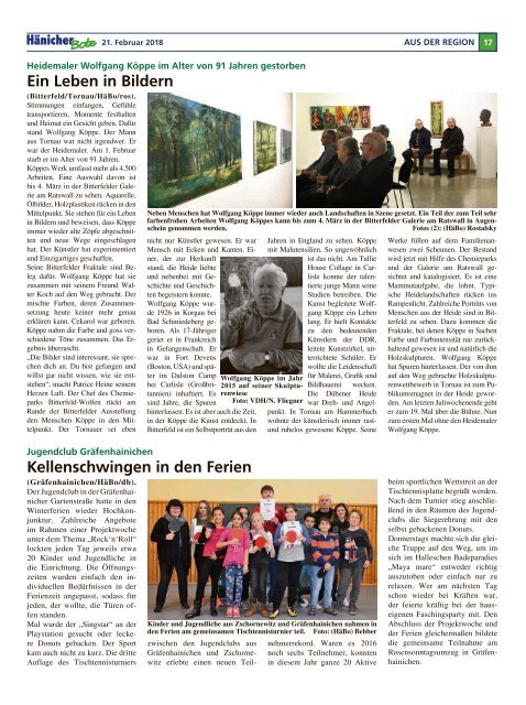 Hänicher Bote | Februar-Ausgabe 2018