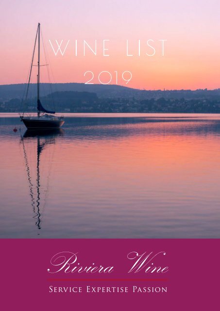 riviera travel wine list