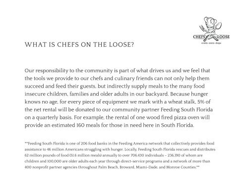 Chefs on the Loose Look Book 