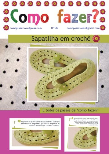 6_Como fazer_revista digital_sapato_crochê
