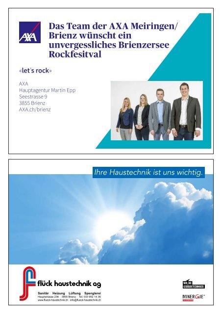 Brienzersee Rockfestival 2019