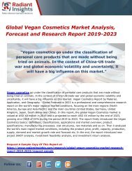 Global Vegan Cosmetics Market Analysis, Forecast and Research Report 2019-2023
