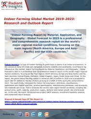 Indoor Farming Global Market 2019-2023- Research and Outlook Report