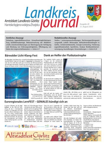 Landkreisjournal Nr. 020/2010