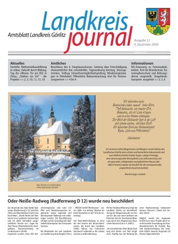 Landkreisjournal Nr. 012/2009