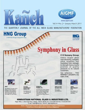 KANCH Vol. 4, No. 2, JANUARY-MARCH, 2011 - The All India Glass ...