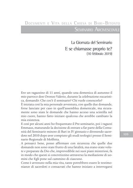 Bollettino Diocesano Gennaio-Marzo 2019