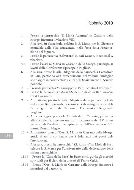 Bollettino Diocesano Gennaio-Marzo 2019