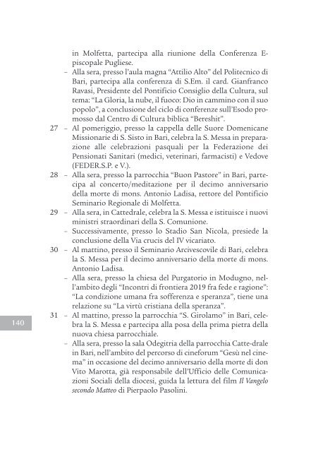 Bollettino Diocesano Gennaio-Marzo 2019