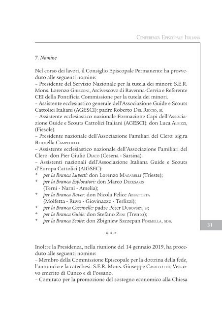 Bollettino Diocesano Gennaio-Marzo 2019