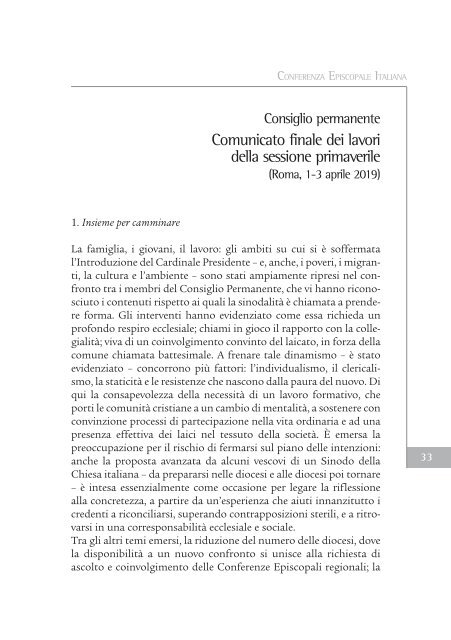 Bollettino Diocesano Gennaio-Marzo 2019
