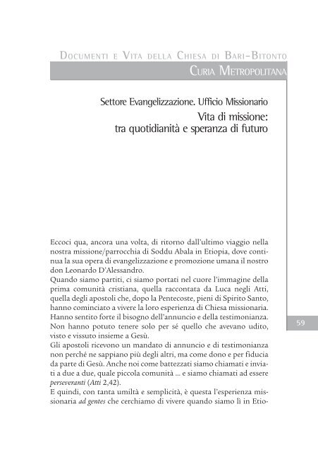 Bollettino Diocesano Gennaio-Marzo 2019