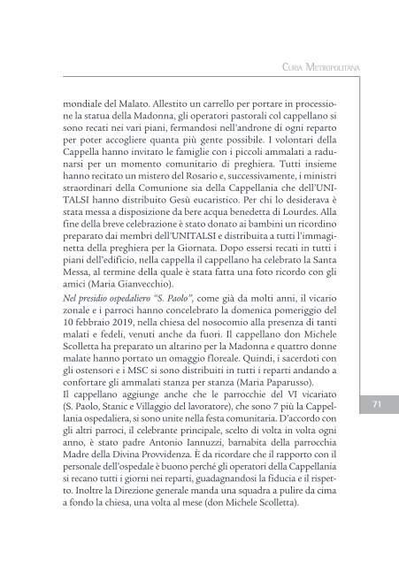 Bollettino Diocesano Gennaio-Marzo 2019