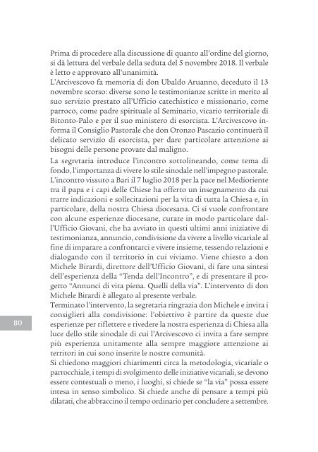 Bollettino Diocesano Gennaio-Marzo 2019