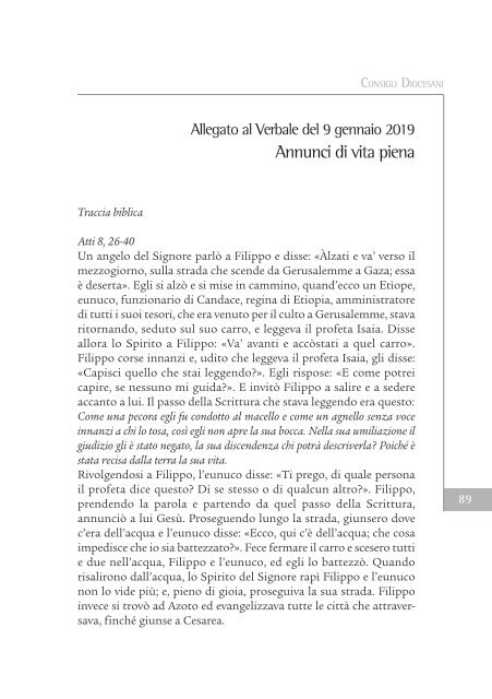 Bollettino Diocesano Gennaio-Marzo 2019