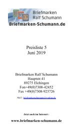 Katalog Schumann 2019