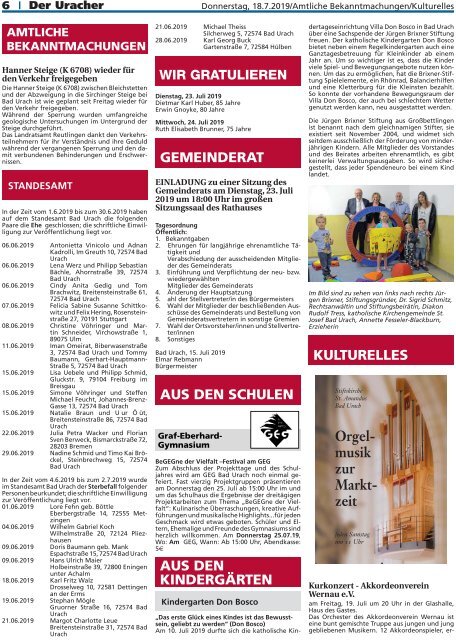 Der Uracher KW 29-2019