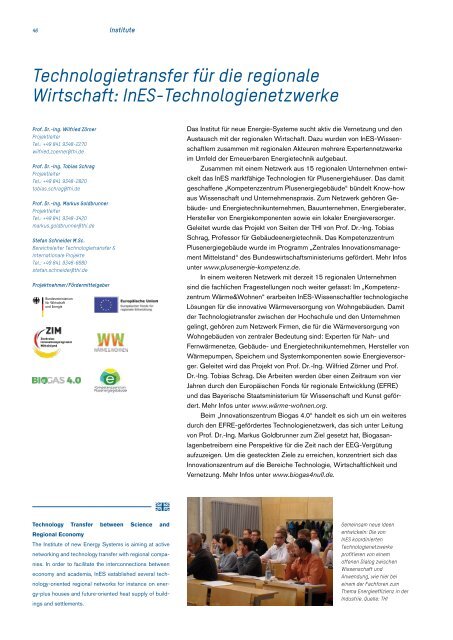 Technische Hochschule Ingolstadt Forschungsbericht 2019